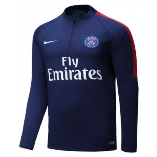 PSG 17-18 Training Sports Wear Drill Top Blue - Click Image to Close